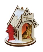 NEW - Ginger Cottages K9 Wooden Ornament - German Shepherd